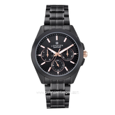 LOFOTEN F-2319LF Black Sapphire Crystal Glass Stainless Steel Strap